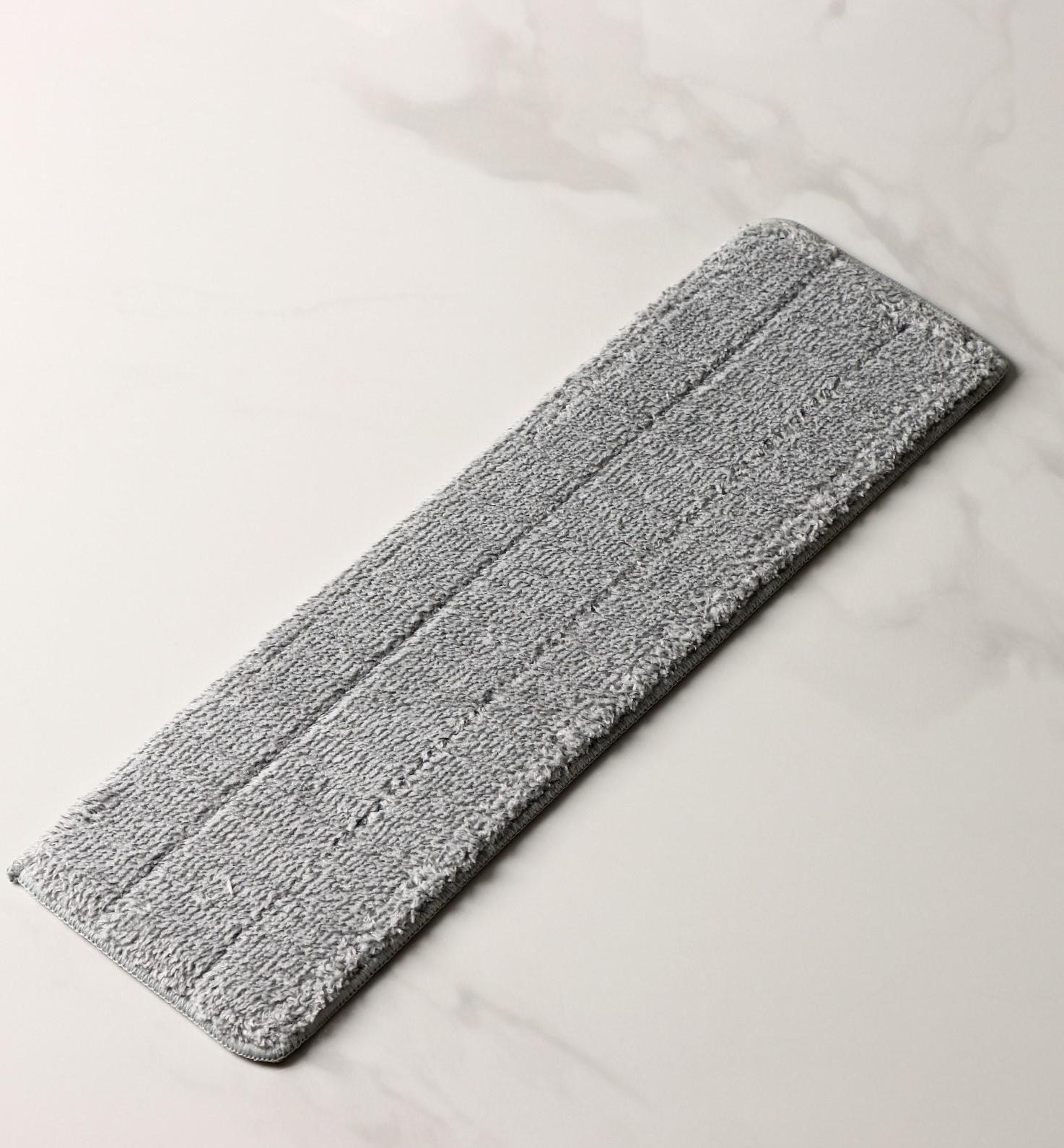 Насадка для швабры с отжимом и алюминиевой платформой Raccoon, карманы с двух сторон, микрофибра 42×12,5 см