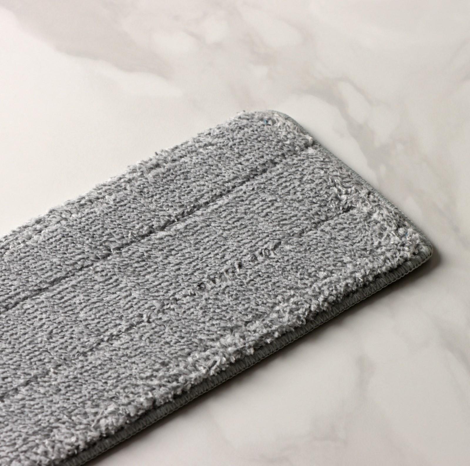 Насадка для швабры с отжимом и алюминиевой платформой Raccoon, карманы с двух сторон, микрофибра 42×12,5 см