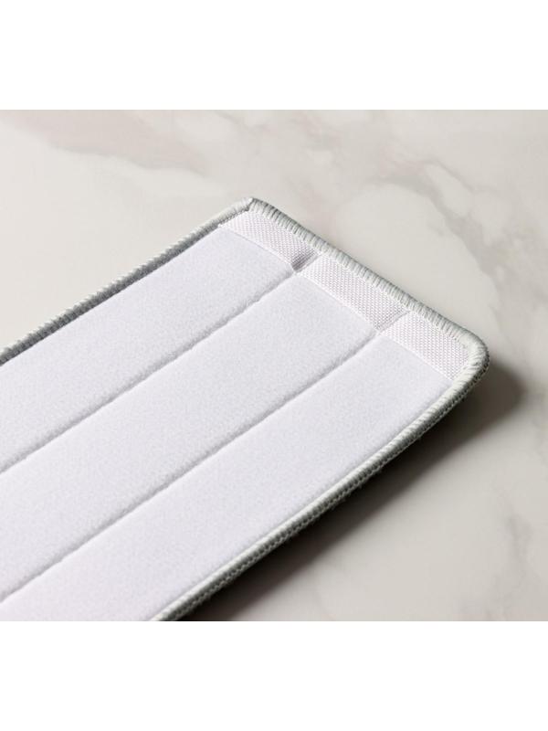 Насадка для швабры с отжимом и алюминиевой платформой Raccoon, карманы с двух сторон, микрофибра 42×12,5 см