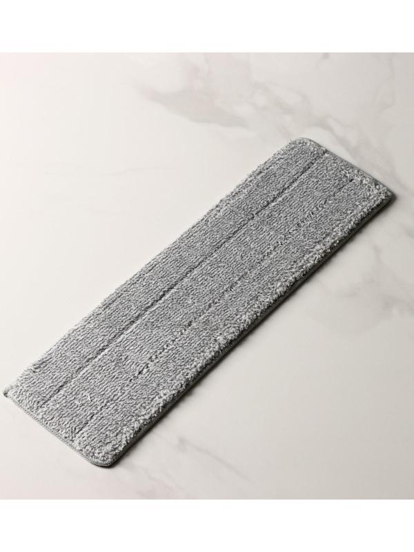 Насадка для швабры с отжимом и алюминиевой платформой Raccoon, карманы с двух сторон, микрофибра 42×12,5 см