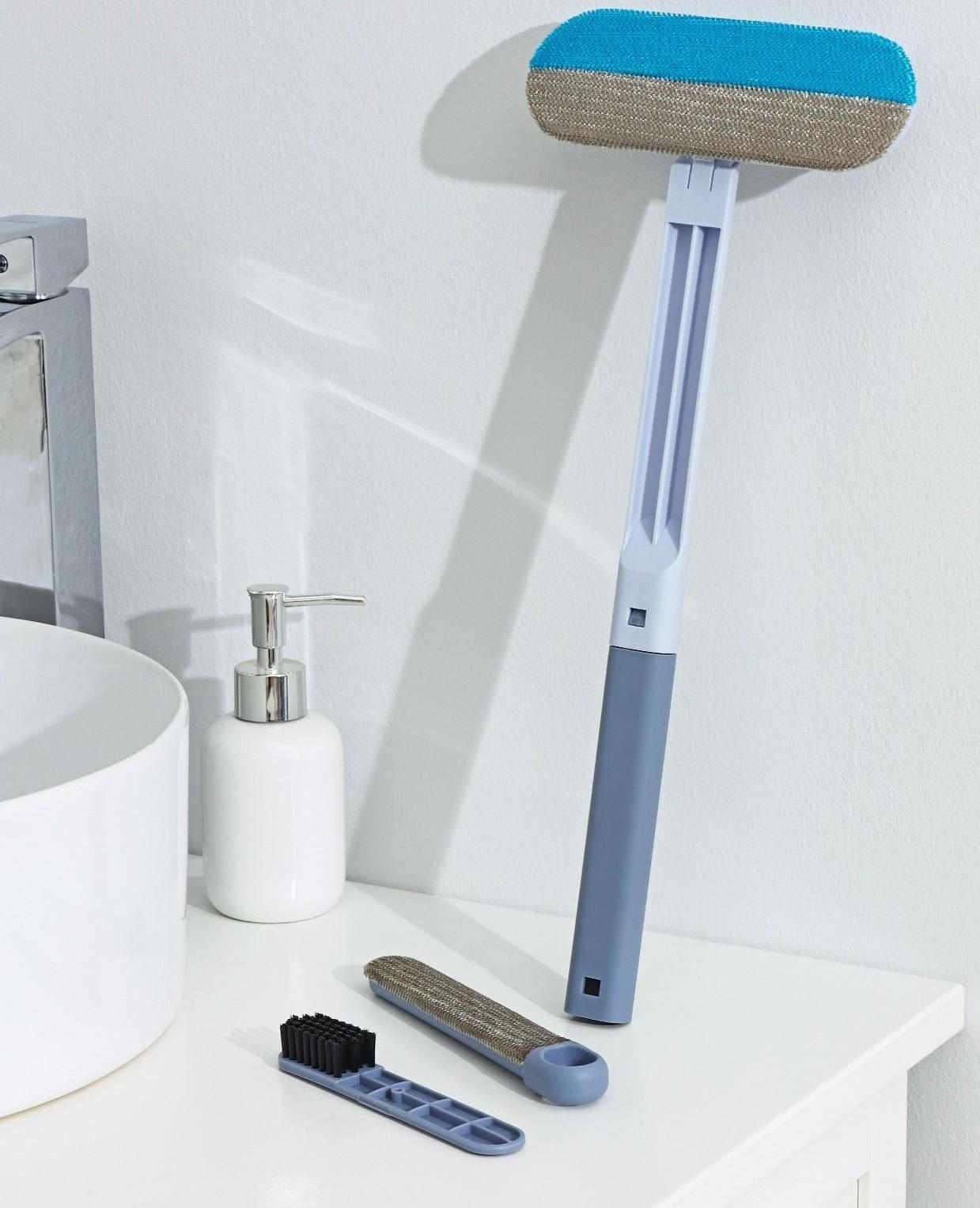 Окномойка Raccoon, велюровая насадка, дополонительная щётка для одежды, дополнительная пластиковая щётка, силиконовый сгон