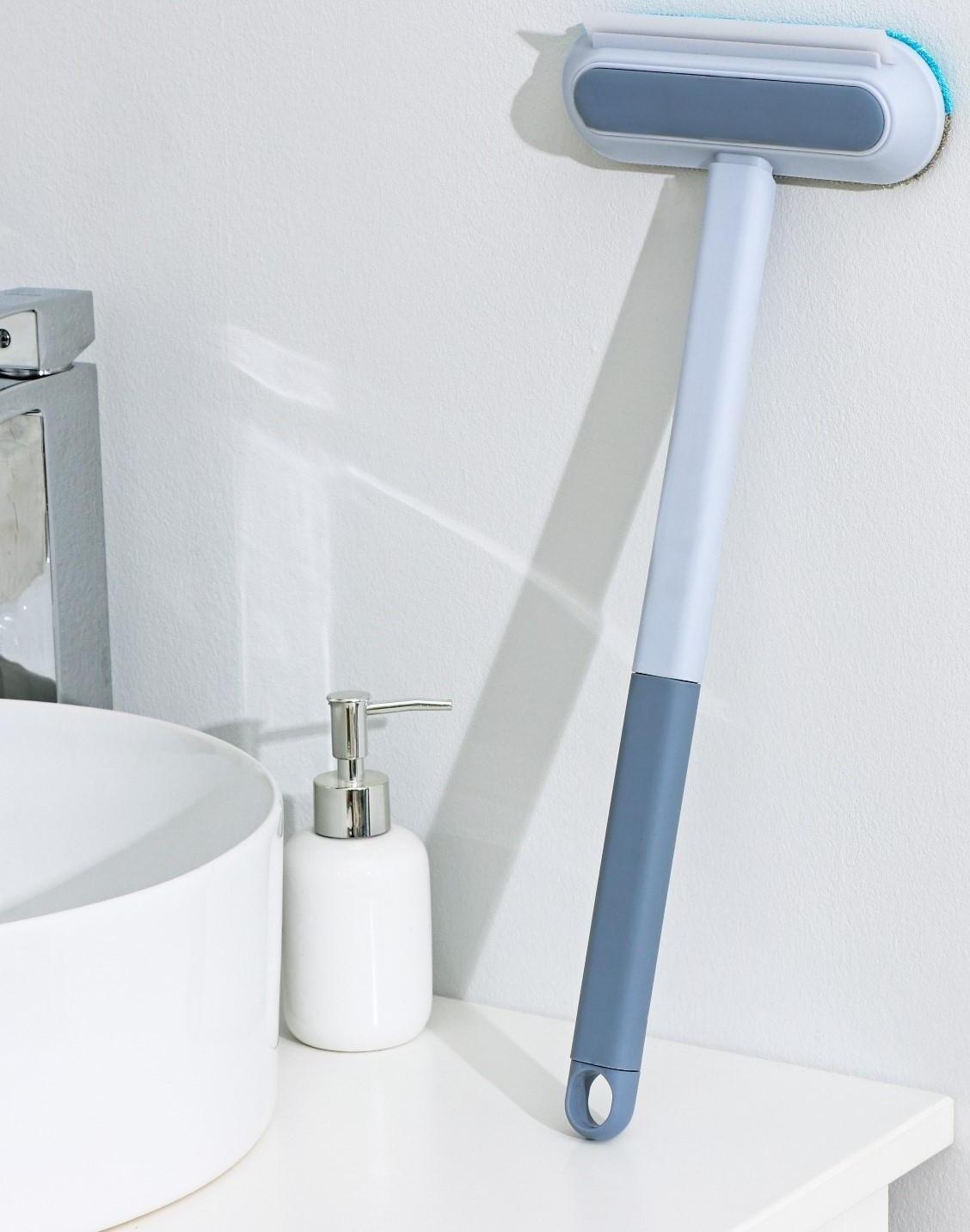 Окномойка Raccoon, велюровая насадка, дополонительная щётка для одежды, дополнительная пластиковая щётка, силиконовый сгон