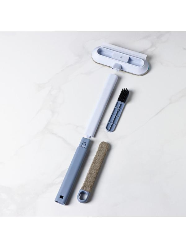 Окномойка Raccoon, велюровая насадка, дополонительная щётка для одежды, дополнительная пластиковая щётка, силиконовый сгон