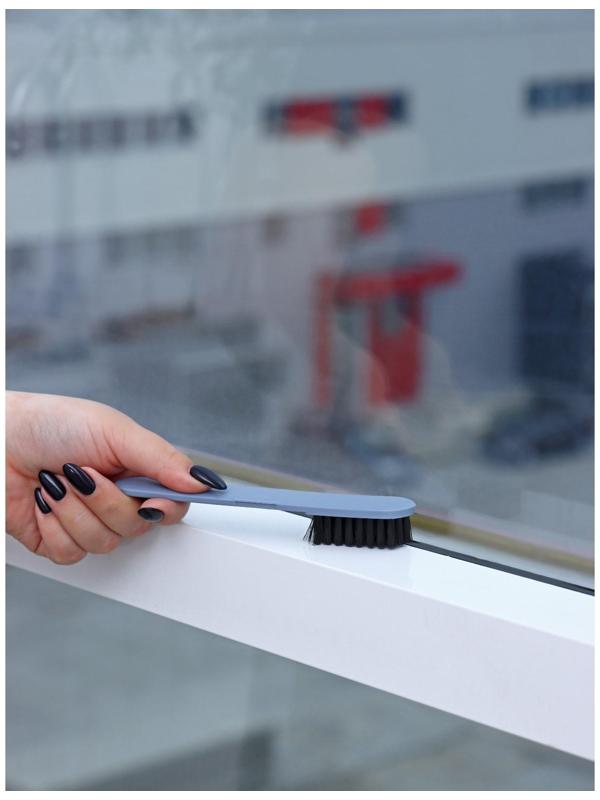 Окномойка Raccoon, велюровая насадка, дополонительная щётка для одежды, дополнительная пластиковая щётка, силиконовый сгон