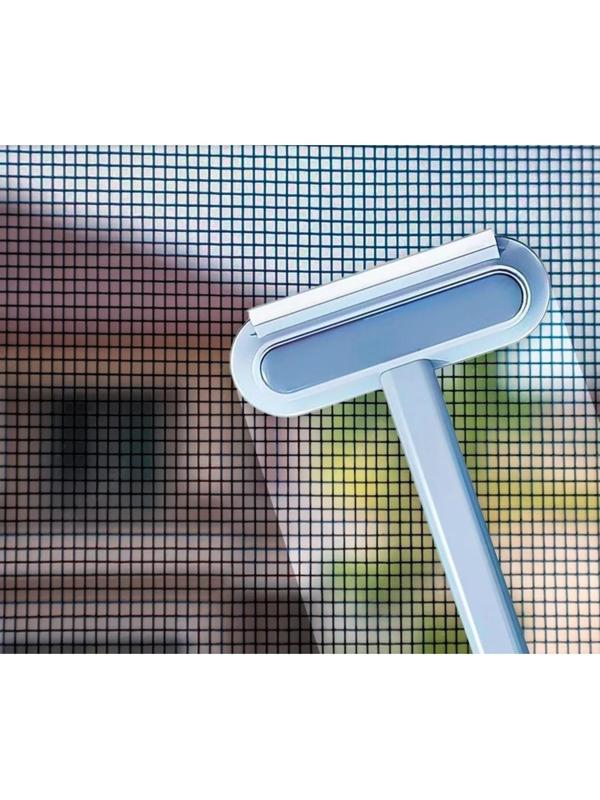 Окномойка Raccoon, велюровая насадка, дополонительная щётка для одежды, дополнительная пластиковая щётка, силиконовый сгон