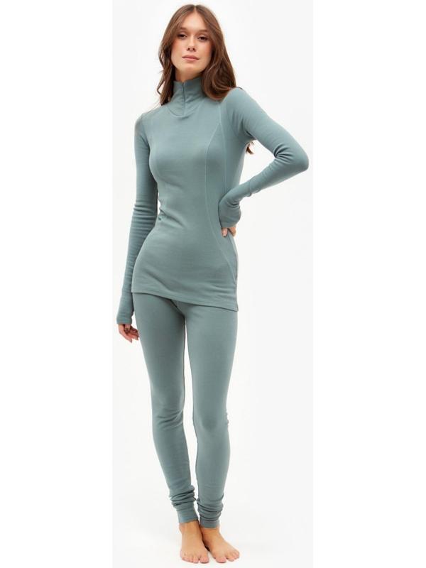 Термобелье женское (лонгслив, лосины) MINAKU цвет хаки, р-р 44