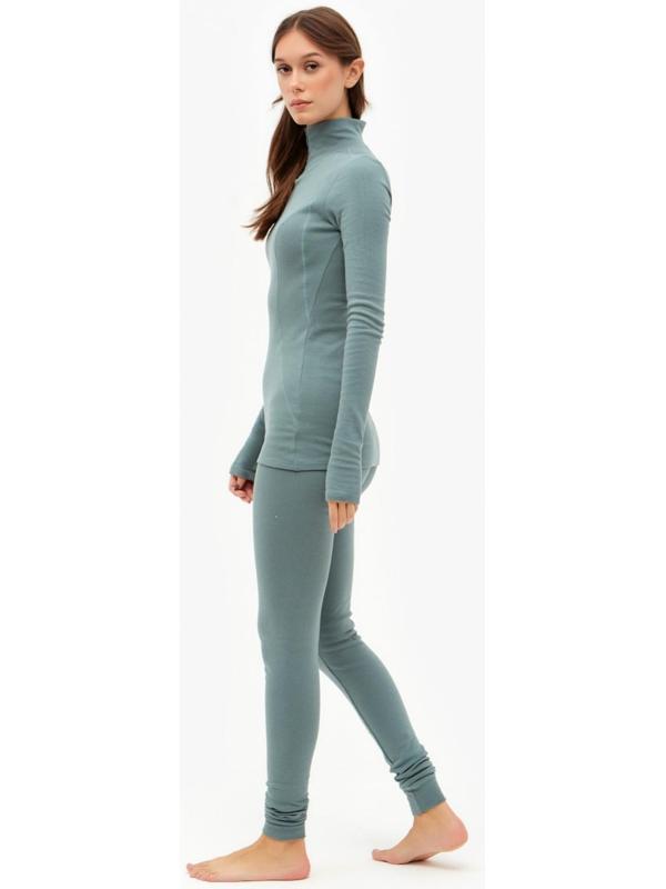 Термобелье женское (лонгслив, лосины) MINAKU цвет хаки, р-р 46