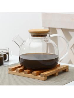 Подставка под горячее Доляна, решётка, 15×15×2 см, массив бук