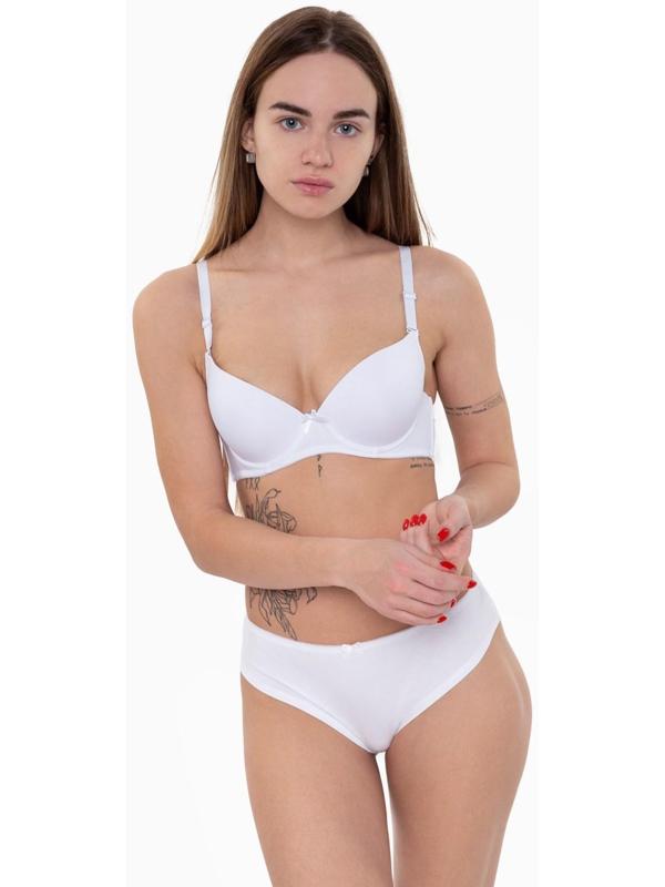 Трусы женские бразильяна, цвет белый, размер 48