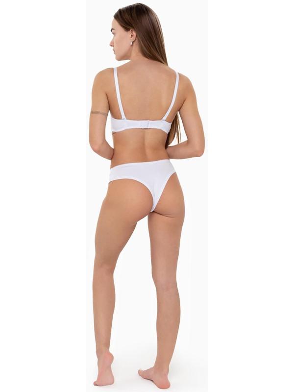 Трусы женские бразильяна, цвет белый, размер 48