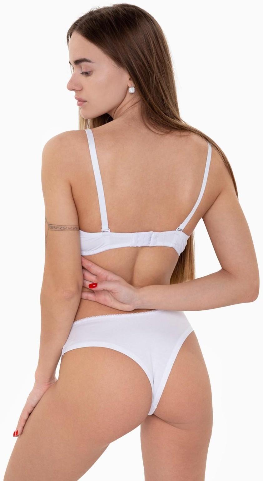Трусы женские бразильяна, цвет белый, размер 50