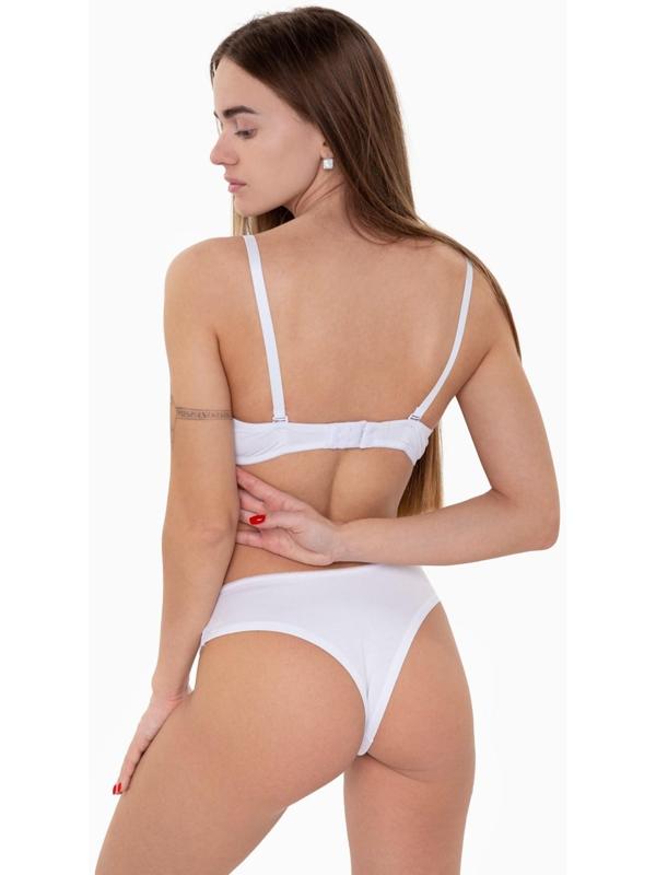Трусы женские бразильяна, цвет белый, размер 50