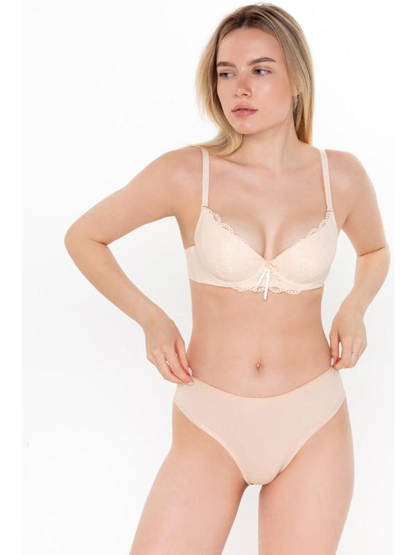 Трусы женские бразильяна, цвет бежевый, размер 50
