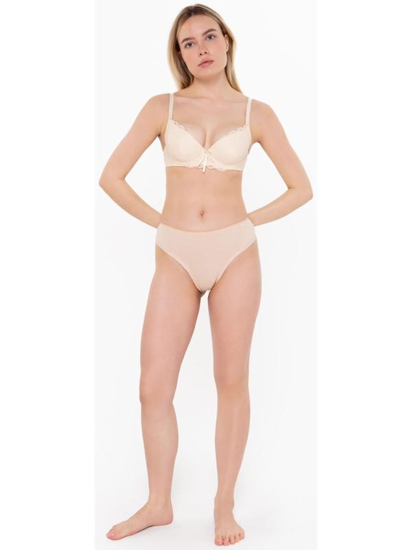 Трусы женские бразильяна, цвет бежевый, размер 50