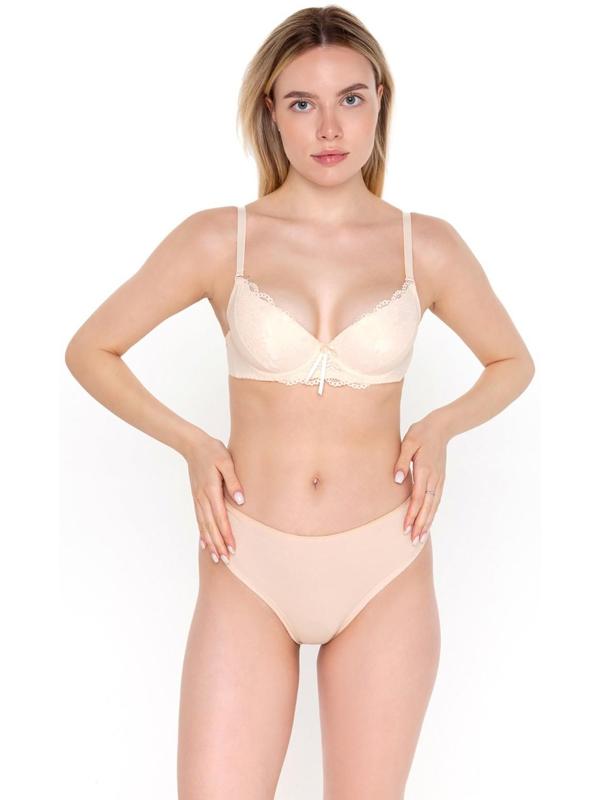 Трусы женские бразильяна, цвет бежевый, размер 50