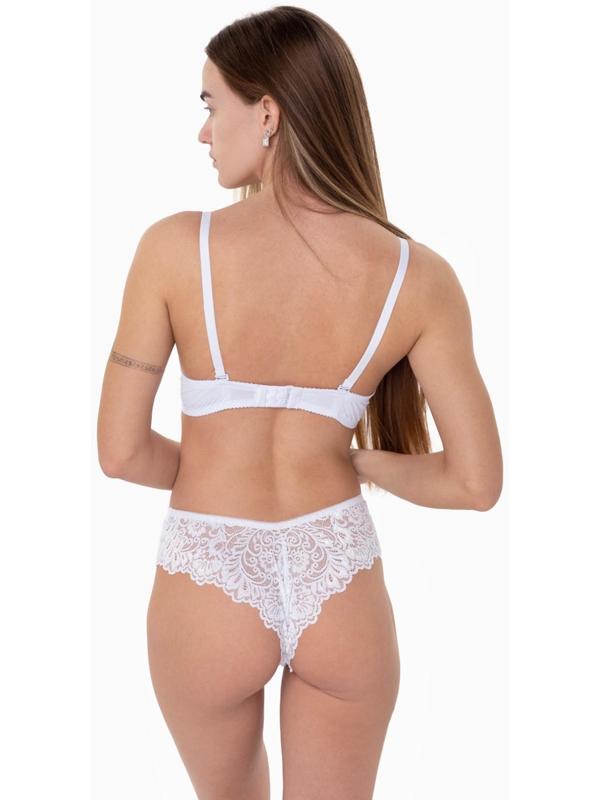 Трусы женские бразильяна, цвет белый, размер 46