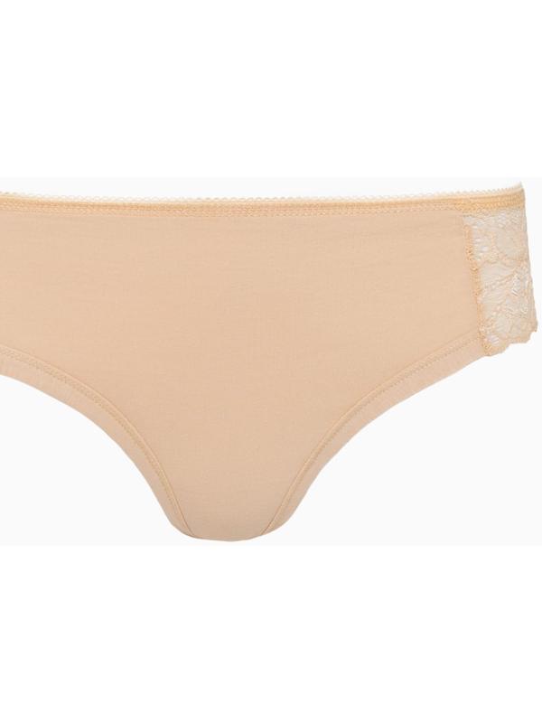 Трусы женские стринги, цвет бежевый, размер 44