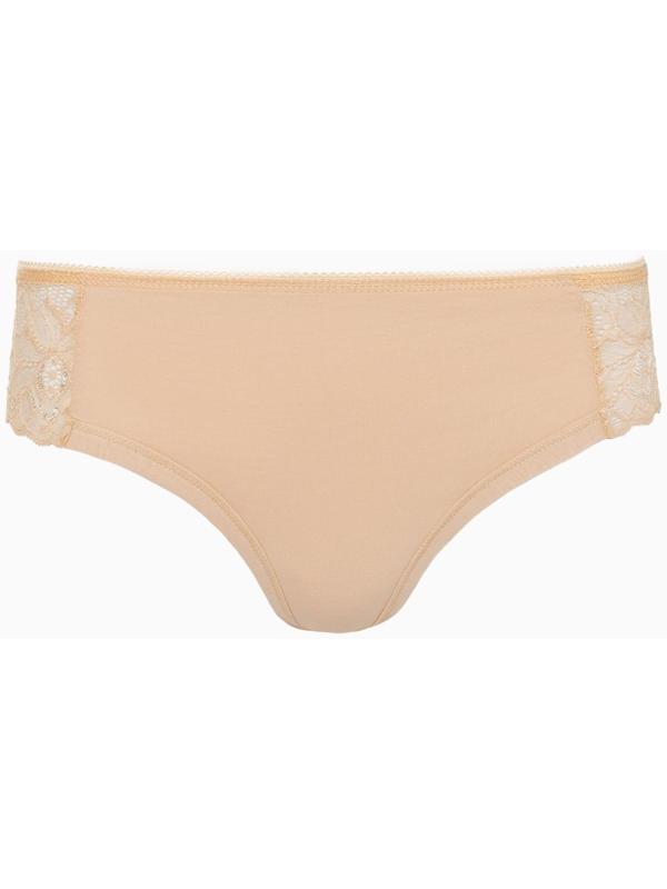 Трусы женские стринги, цвет бежевый, размер 44