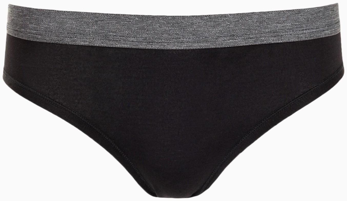 Трусы женские стринги, цвет чёрный, размер 44