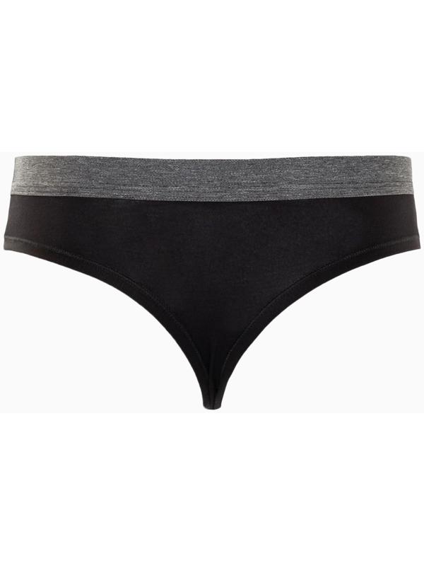 Трусы женские стринги, цвет чёрный, размер 44