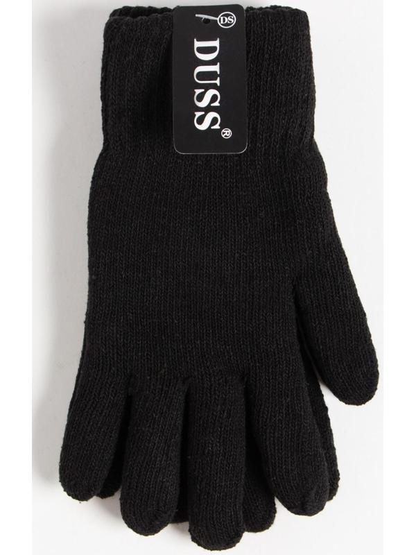 Перчатки мужские двойные, цвет чёрный, размер 8-9 (20-24)