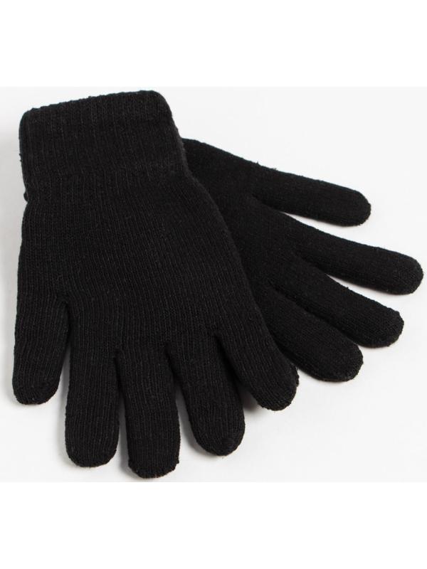 Перчатки мужские двойные, цвет чёрный, размер 8-9 (20-24)