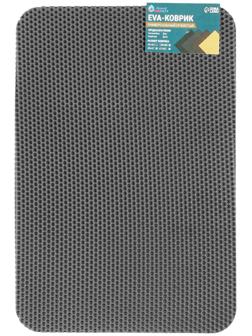 Коврик eva универсальный Grand Caratt, Соты 43 х 62 см, серый