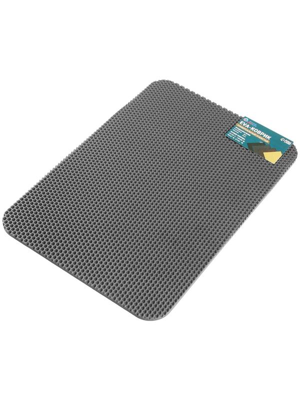 Коврик eva универсальный Grand Caratt, Соты 43 х 62 см, серый