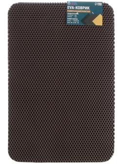 Коврик eva универсальный Grand Caratt, Соты 43 х 62 см, коричневый