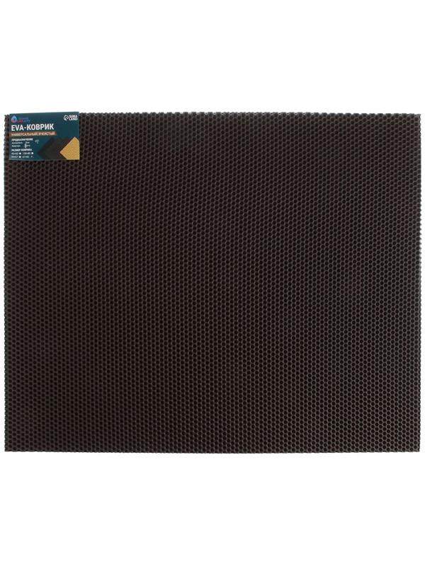Коврик eva универсальный Grand Caratt, Соты 67 х 82 см, коричневый