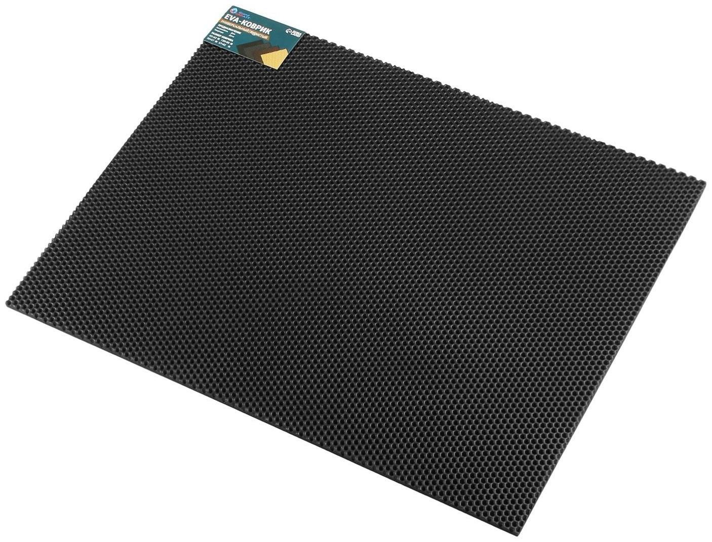 Коврик eva универсальный Grand Caratt, Соты 67 х 82 см, черный