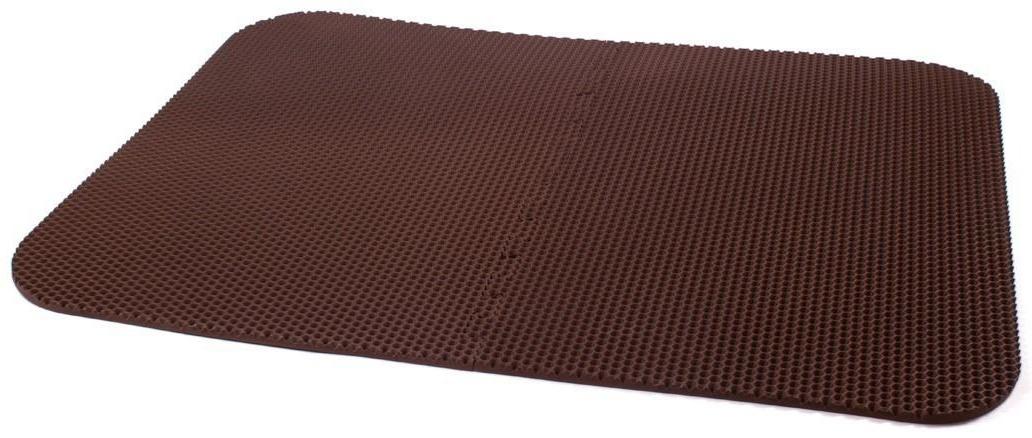 Коврик eva универсальный Eco-cover, Соты 125 х 65 см, коричневый, трансформер