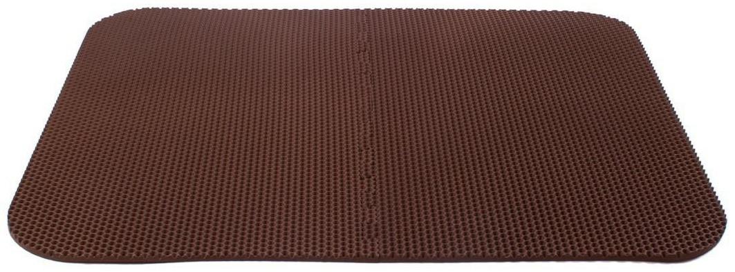 Коврик eva универсальный Eco-cover, Соты 125 х 65 см, коричневый, трансформер