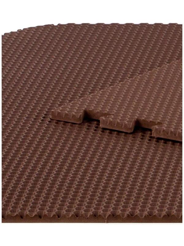 Коврик eva универсальный Eco-cover, Соты 125 х 65 см, коричневый, трансформер