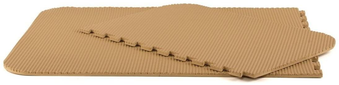 Коврик eva универсальный Eco-cover, Соты 125 х 65 см, бежевый, трансформер