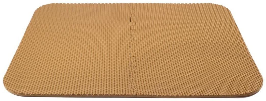 Коврик eva универсальный Eco-cover, Соты 125 х 65 см, бежевый, трансформер