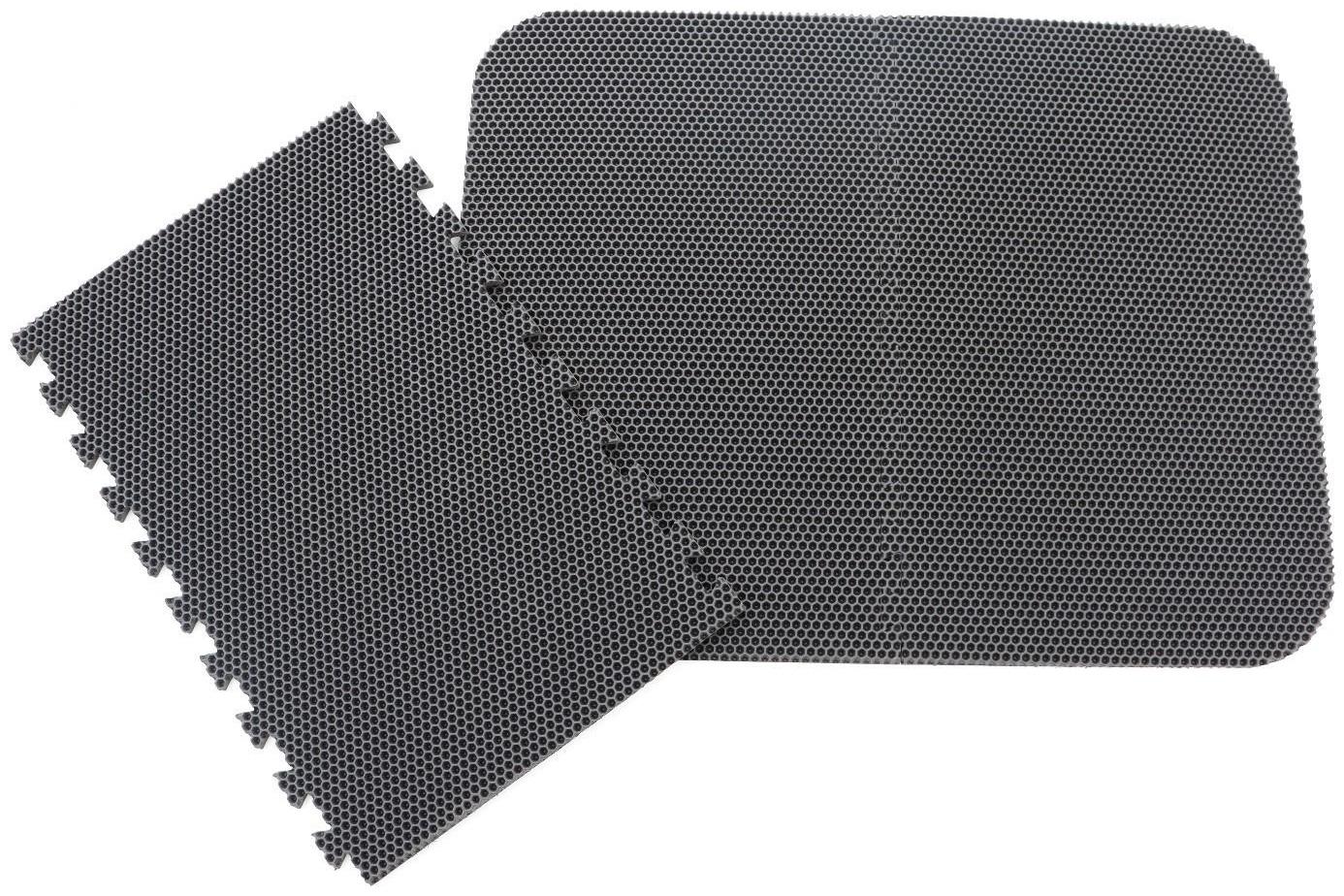 Коврик eva универсальный Eco-cover, Соты 125 х 65 см, серый, трансформер