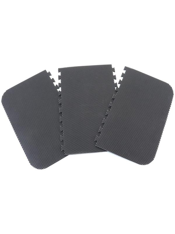 Коврик eva универсальный Eco-cover, Соты 125 х 65 см, серый, трансформер