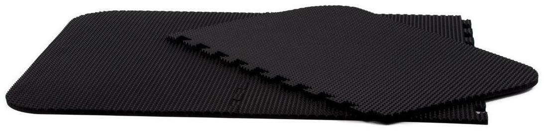 Коврик eva универсальный Eco-cover, Соты 125 х 65 см, черный, трансформер