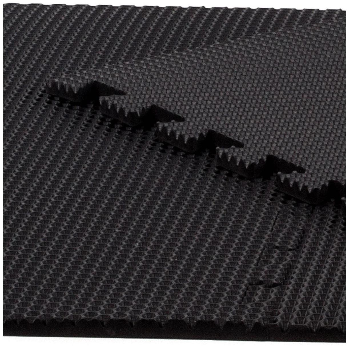 Коврик eva универсальный Eco-cover, Соты 125 х 65 см, черный, трансформер