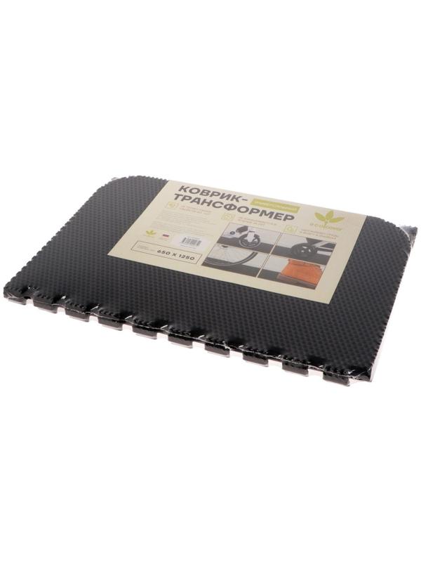 Коврик eva универсальный Eco-cover, Соты 125 х 65 см, черный, трансформер