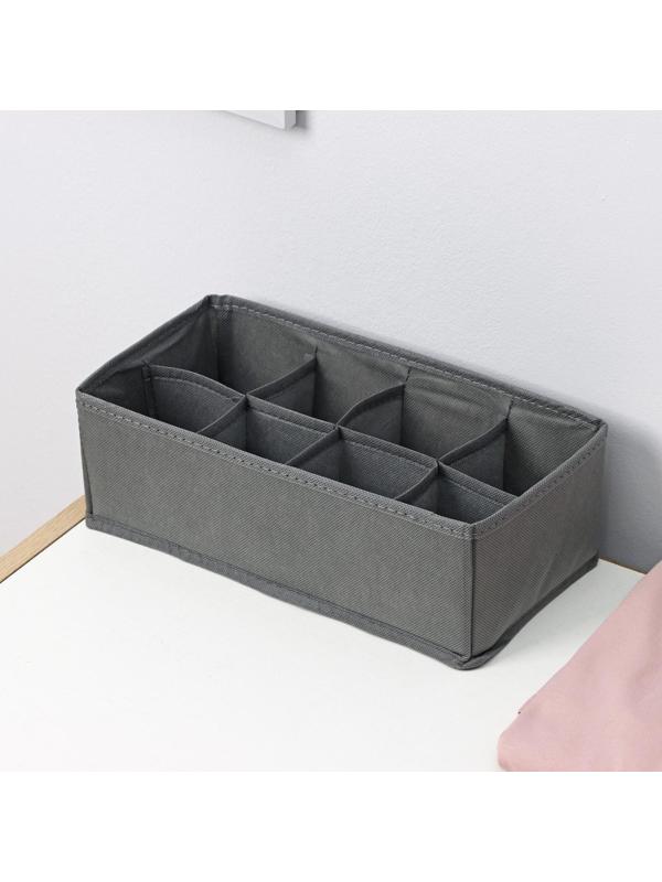 Органайзер для хранения белья Доляна «Смарт», 8 отделений, 28,5×13,5×10 см, цвет серый