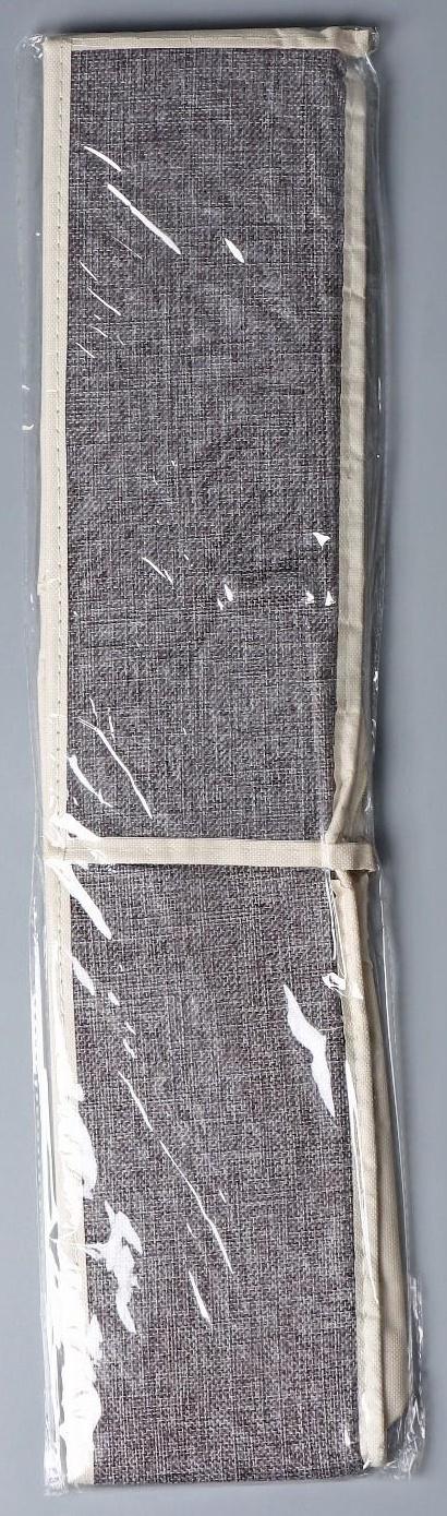 Органайзер для хранения белья с прозрачной крышкой Доляна «Тео», 6 отделений, 32×23×12 см, цвет серый