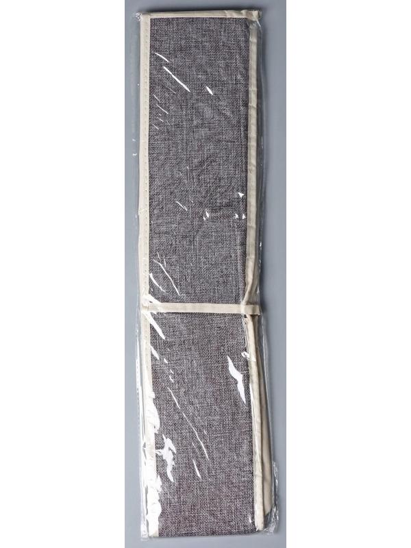 Органайзер для хранения белья с прозрачной крышкой Доляна «Тео», 6 отделений, 32×23×12 см, цвет серый