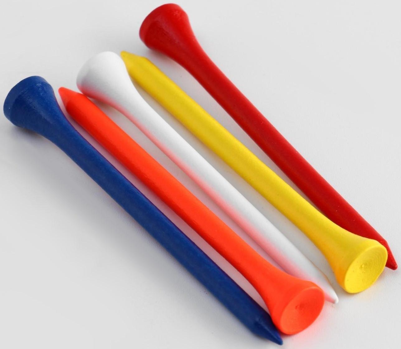 Набор подставок для гольф мяча из дерева, h-8.3 см, 10 шт