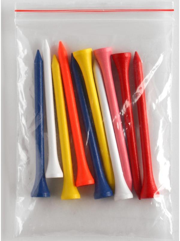 Набор подставок для гольф мяча из дерева, h-8.3 см, 10 шт