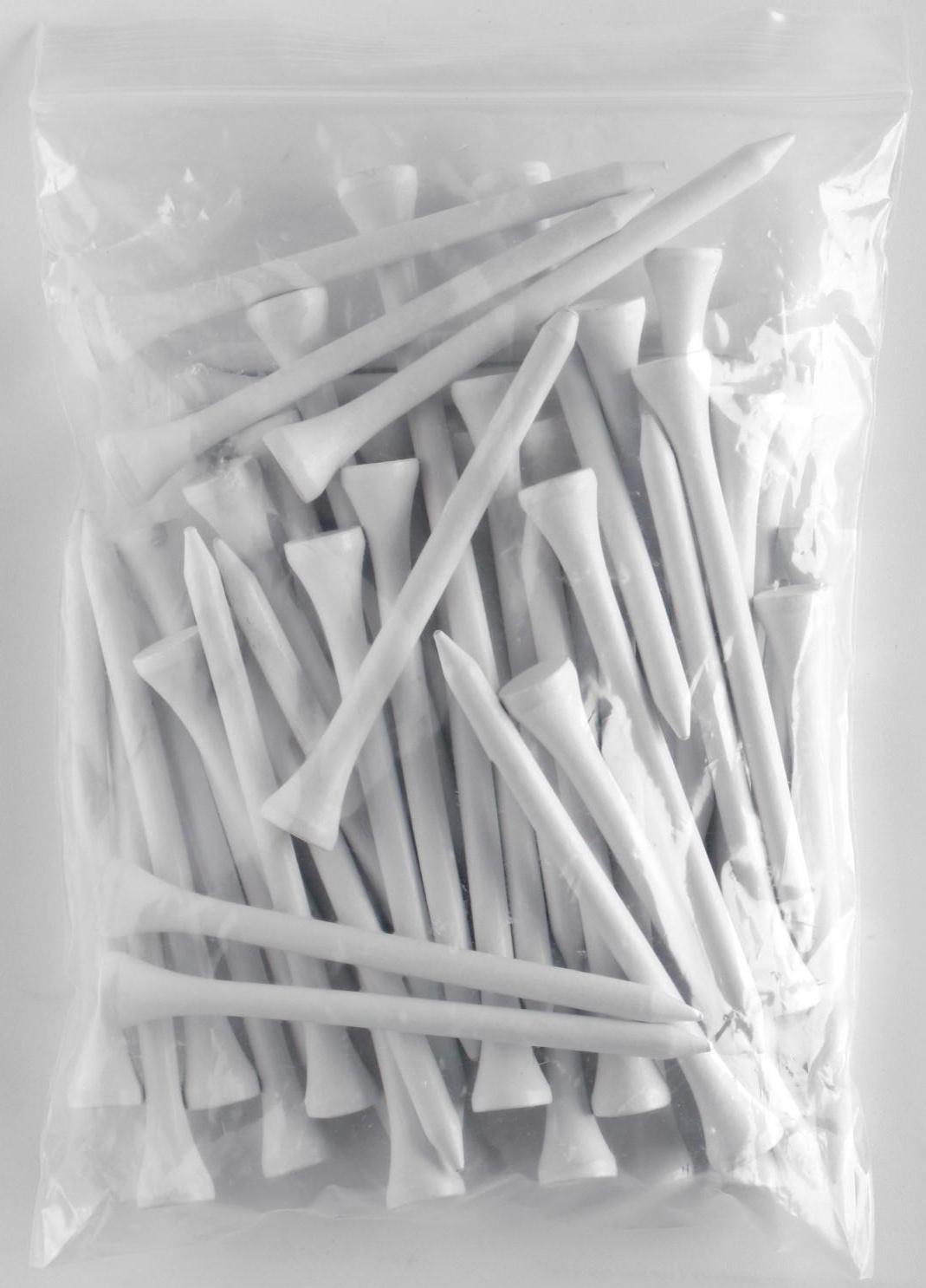 Набор подставок для гольф мяча из дерева, h-8.3 см, 50 шт