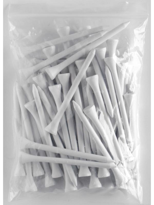 Набор подставок для гольф мяча из дерева, h-8.3 см, 50 шт