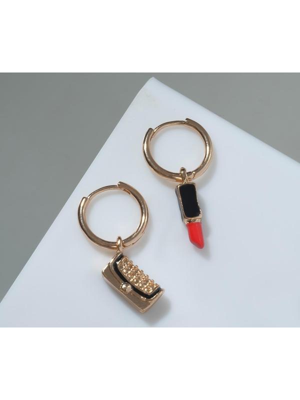 Серьги эмаль 