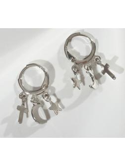 Серьги металл 